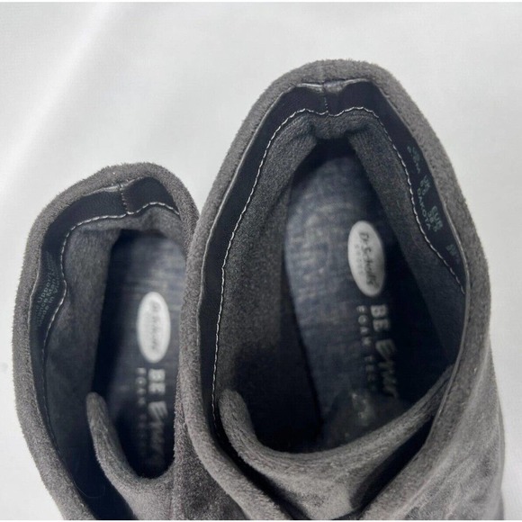 Dr. Scholls Womens 8.5M Dakota Adjustable Tasseled Round Toe Wedge Booties Gray - Picture 10 of 10